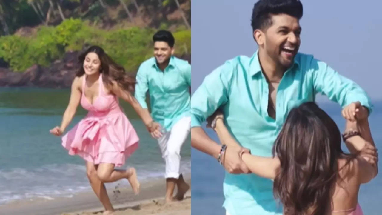 Shehnaaz Gill falls while shooting music video with Guru Randhawa. Singer shares VIDEO of her 'cute harkatein'