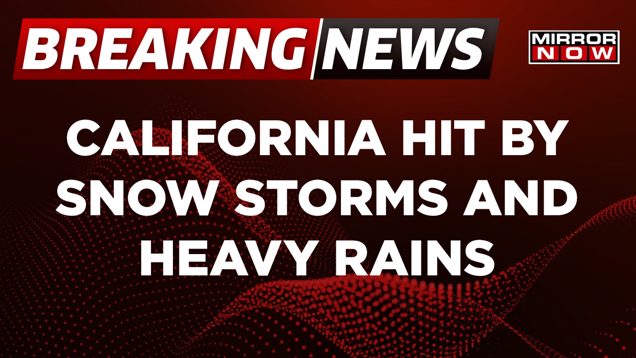 Breaking News Trees Knocked Down By Snow Strom & Wind In California