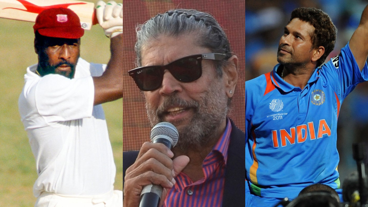 Kapil Dev, Viv Richards and Sachin