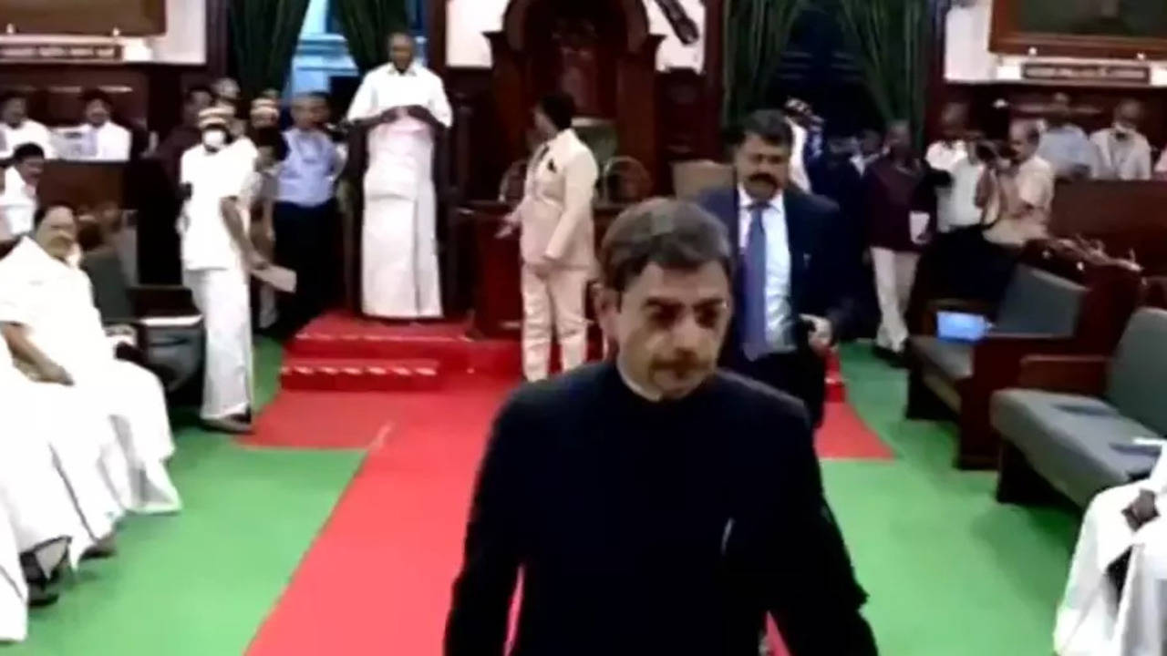 Watch: Tamil Nadu Governor walks out of Assembly after ruckus over skipping speech prepared by DMK govt