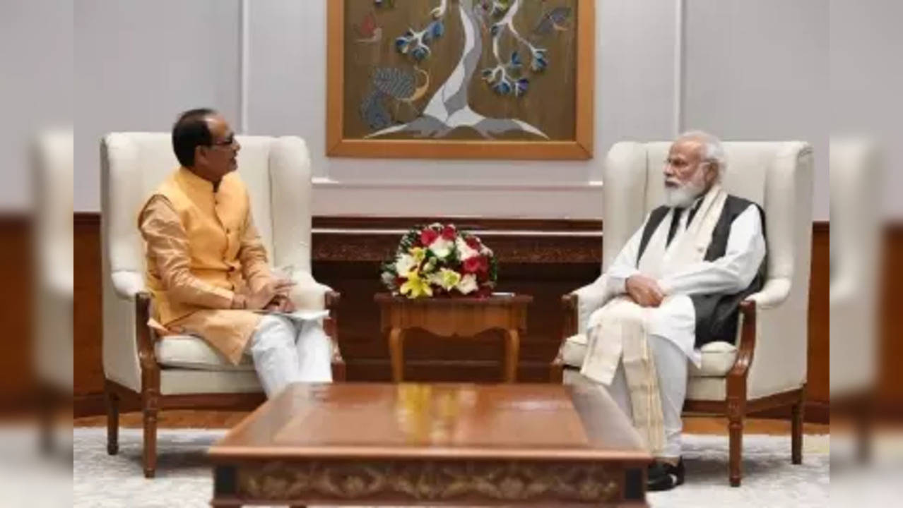 MP CM Shivraj Singh Chouhan with PM Narendra Modi