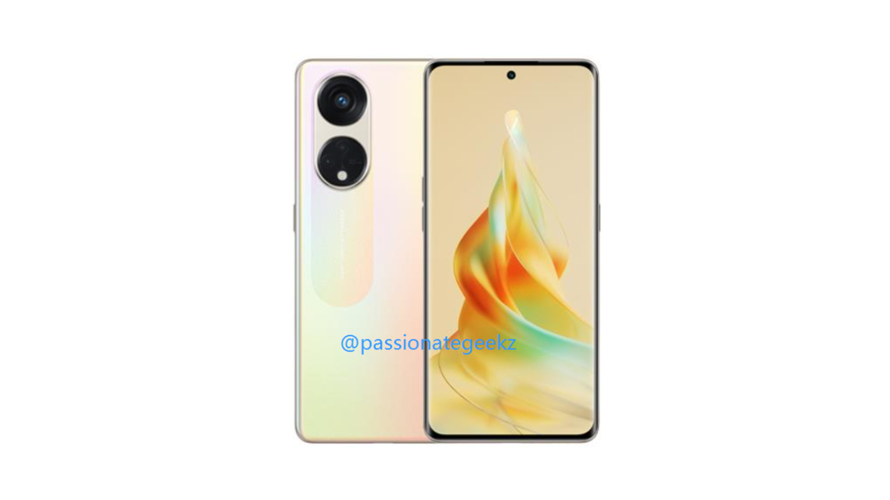 OPPO Reno8 T render (Image credits: Paras Guglani/ Twitter)