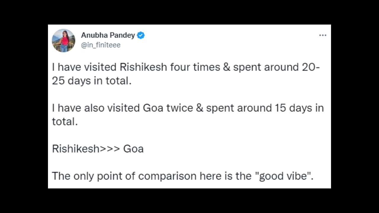 Rishikesh or Goa? Woman's tweet on better holiday destination sparks debate