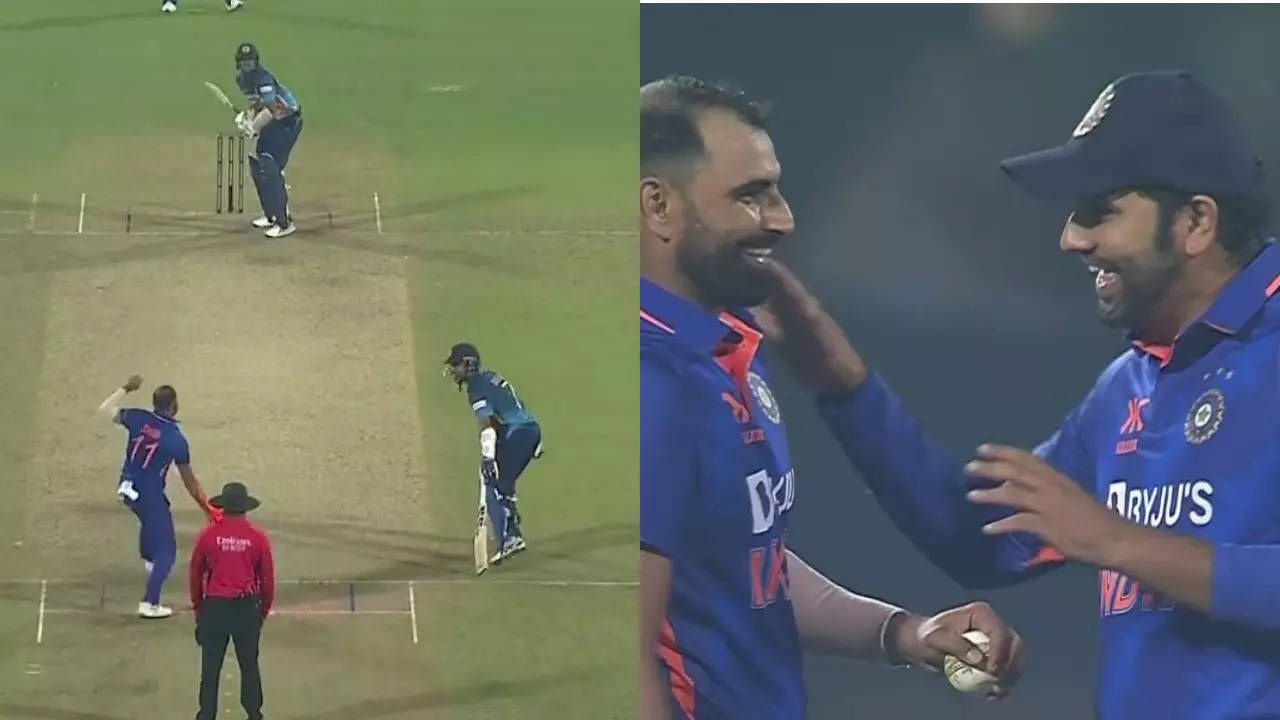 WATCH: Mohammad Shami runs out non-striker during 1st ODI vs Sri Lanka ...