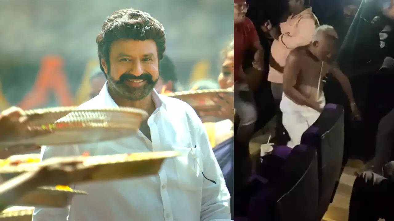 Tirupati priest grooves to Jai Balayya in theatre