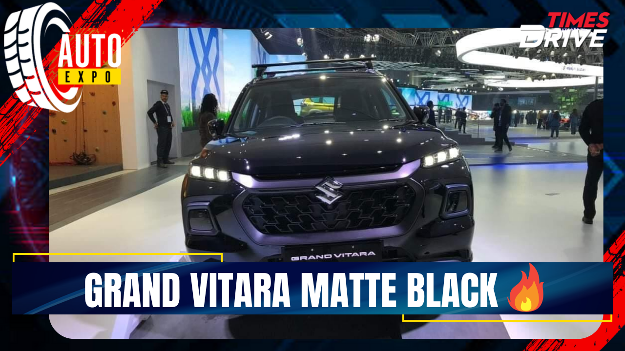 Maruti Grand Vitara Showcases New Matte Black Edition 🔥 | Auto Expo ...