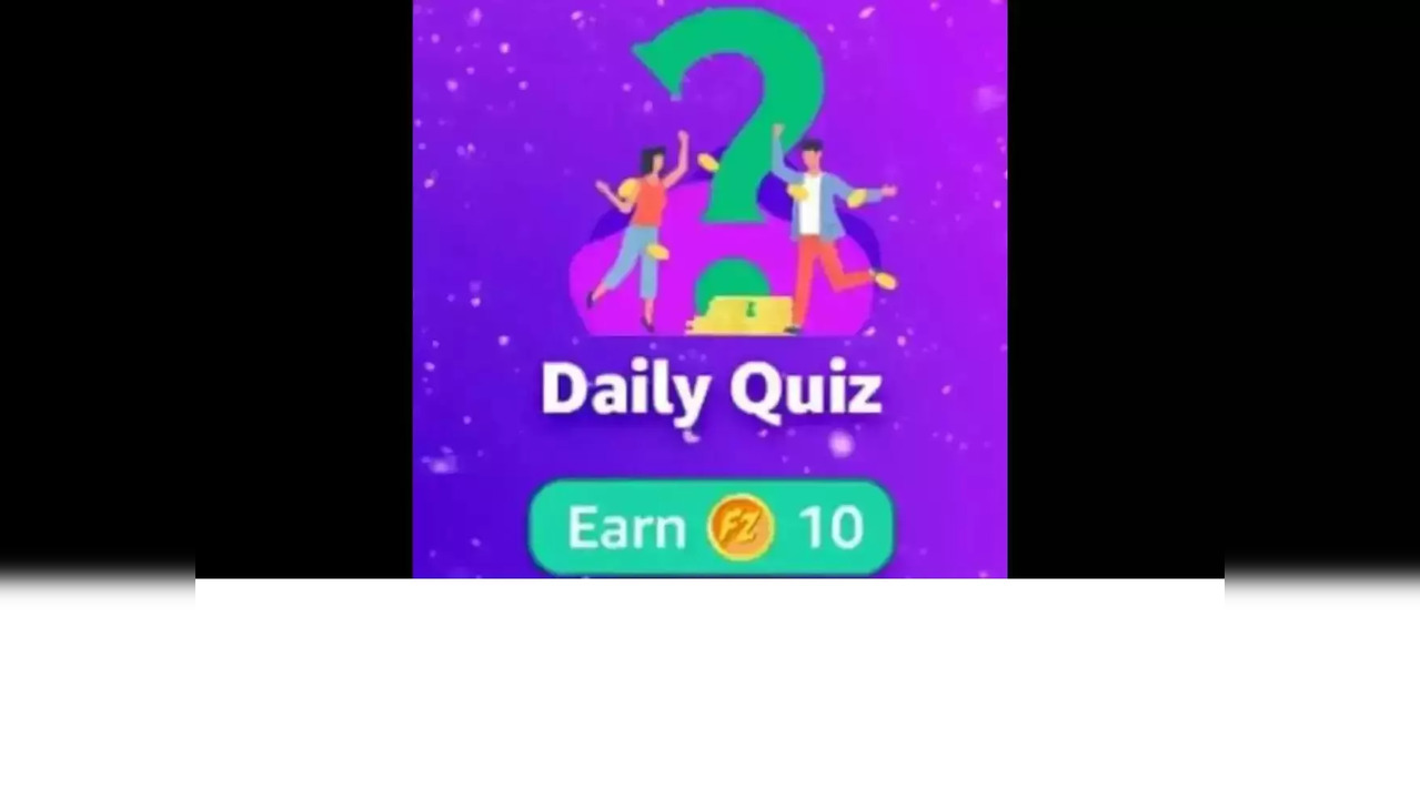 Amazon daily quiz