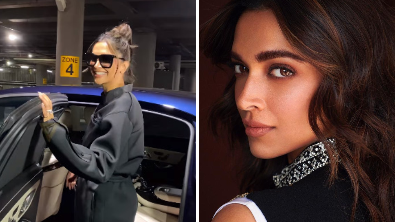 Deepika Padukone nails airport fashion with all-black comfy outfit but her infectious smile steals the show Deepika Padukone nails airport fashion with all-black comfy outfit but her infectious smile steals the show