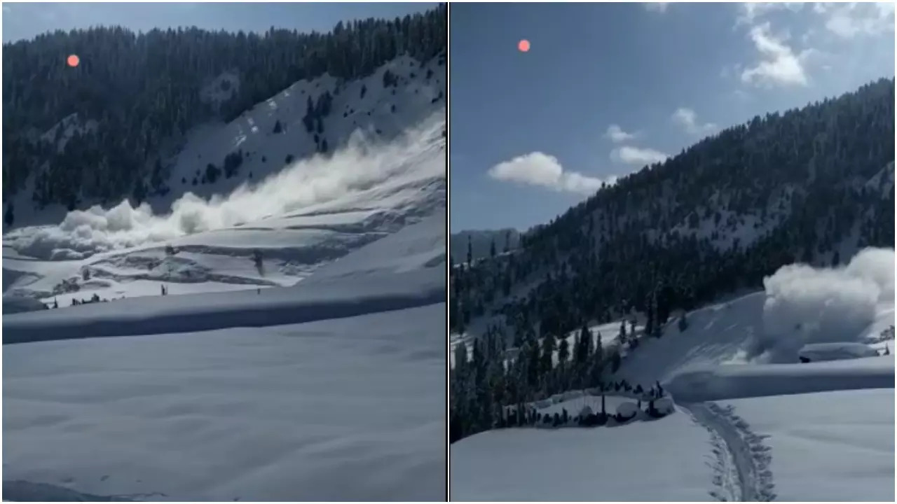 Avalanche in Gurez Valley