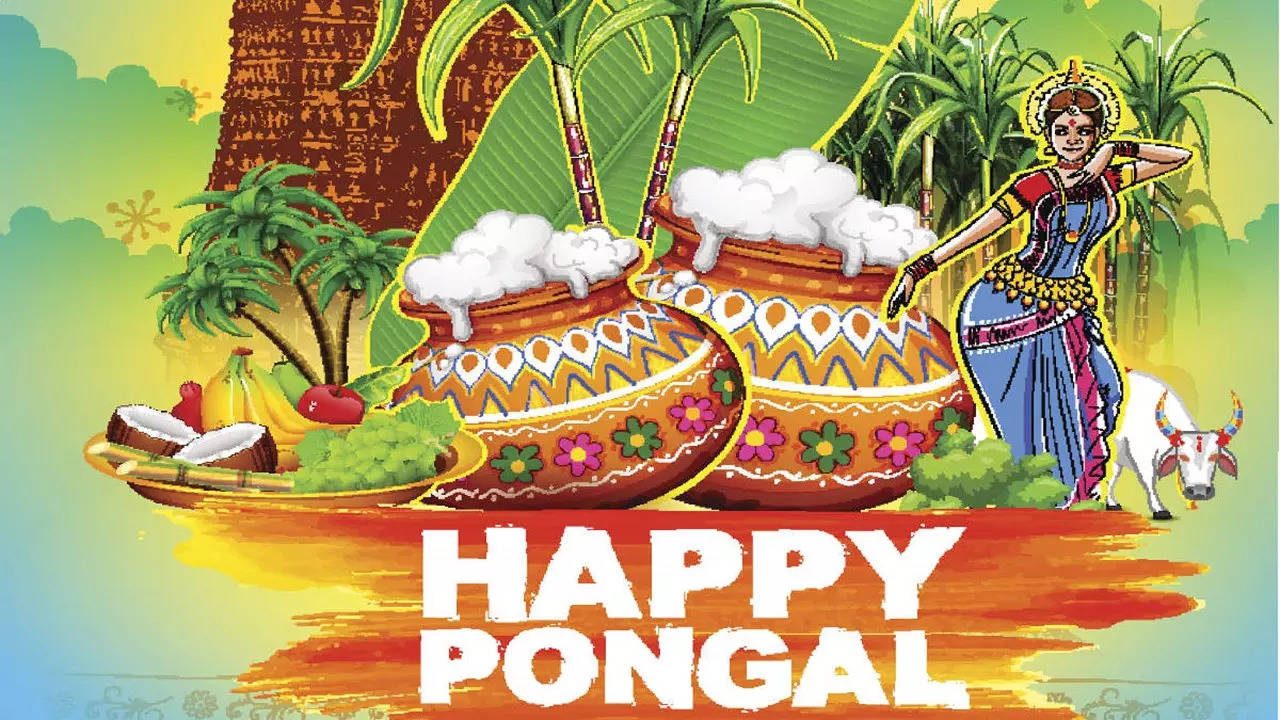 ​Happy Pongal 2023: Download Pongal Wishes Stickers, Vector Art, Stock Photos, Graphics, PSD & Icons for Free