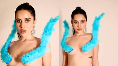 Urfi Javed goes TOPLESS after recording statement over Chitra ...