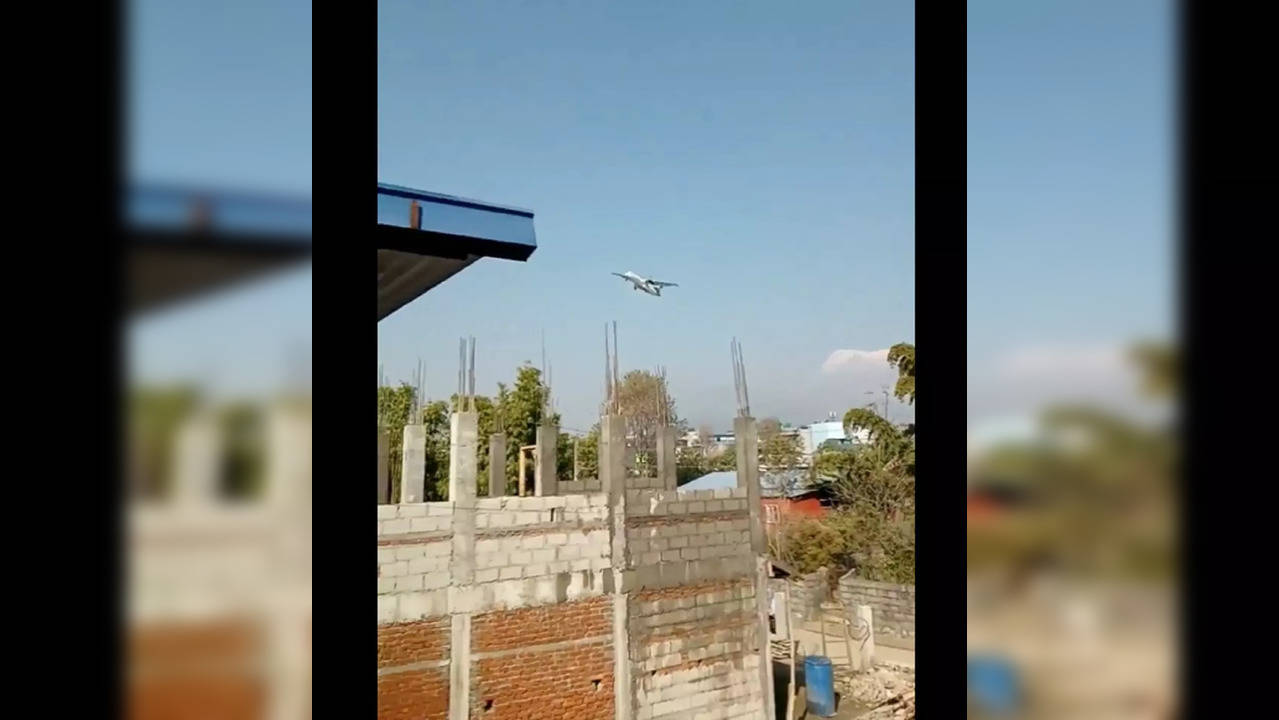 ​Nepal plane crash video