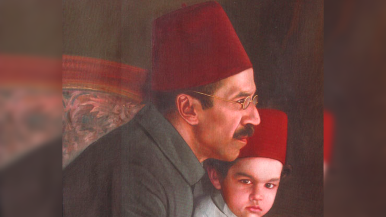 Hyderabad's last Nizam with his heir apparent and grandson Mukarram Jah