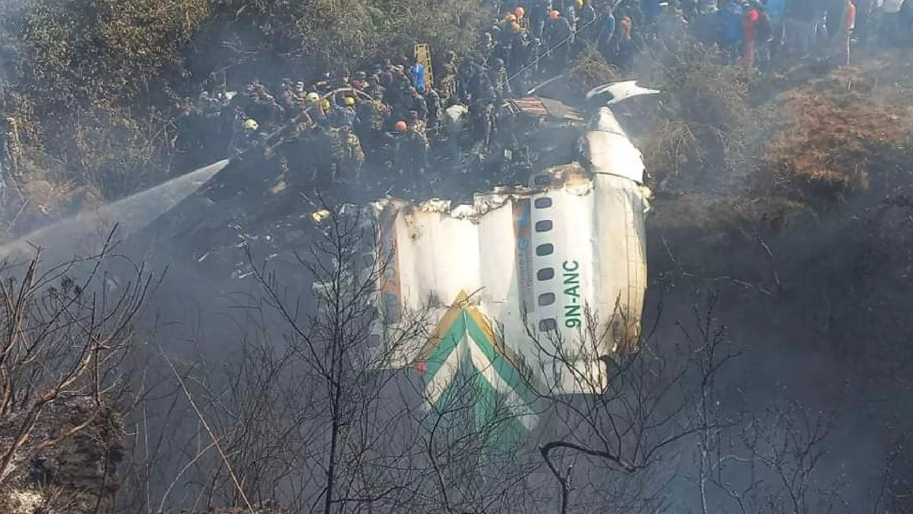 A 72-seater ATR aircraft from Yeti airlines traveling from Kathmandu crashed in Nepal’s Pokhara.