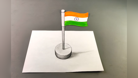 Indian flag drawing  Independence day drawing  Republic day drawing   Scenery drawing  Independence day drawing Flag drawing Easy drawings