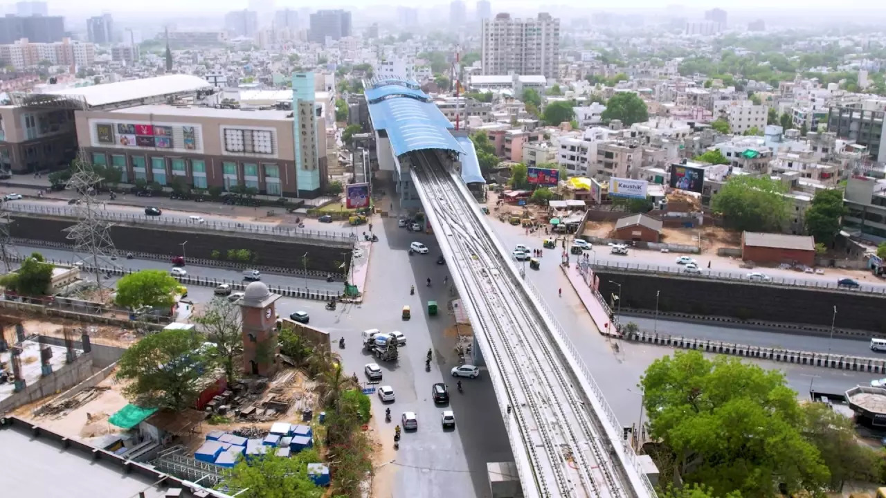 Thaltej Station | Photo: Gujarat Metro Rail