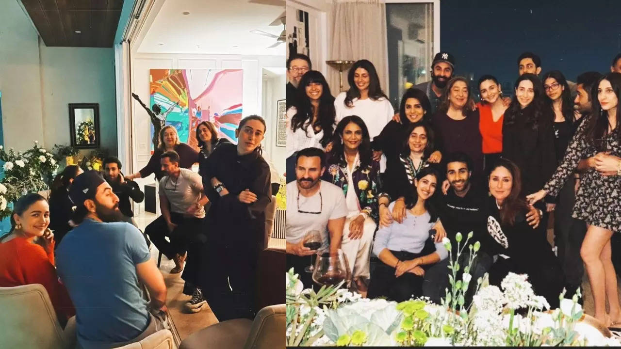 Alia Bhatt with Kapoor clan