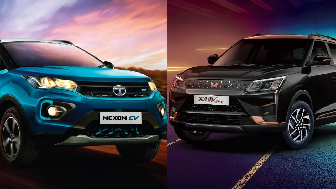 Tata Nexon EV (left) Mahindra XUV400 (right)