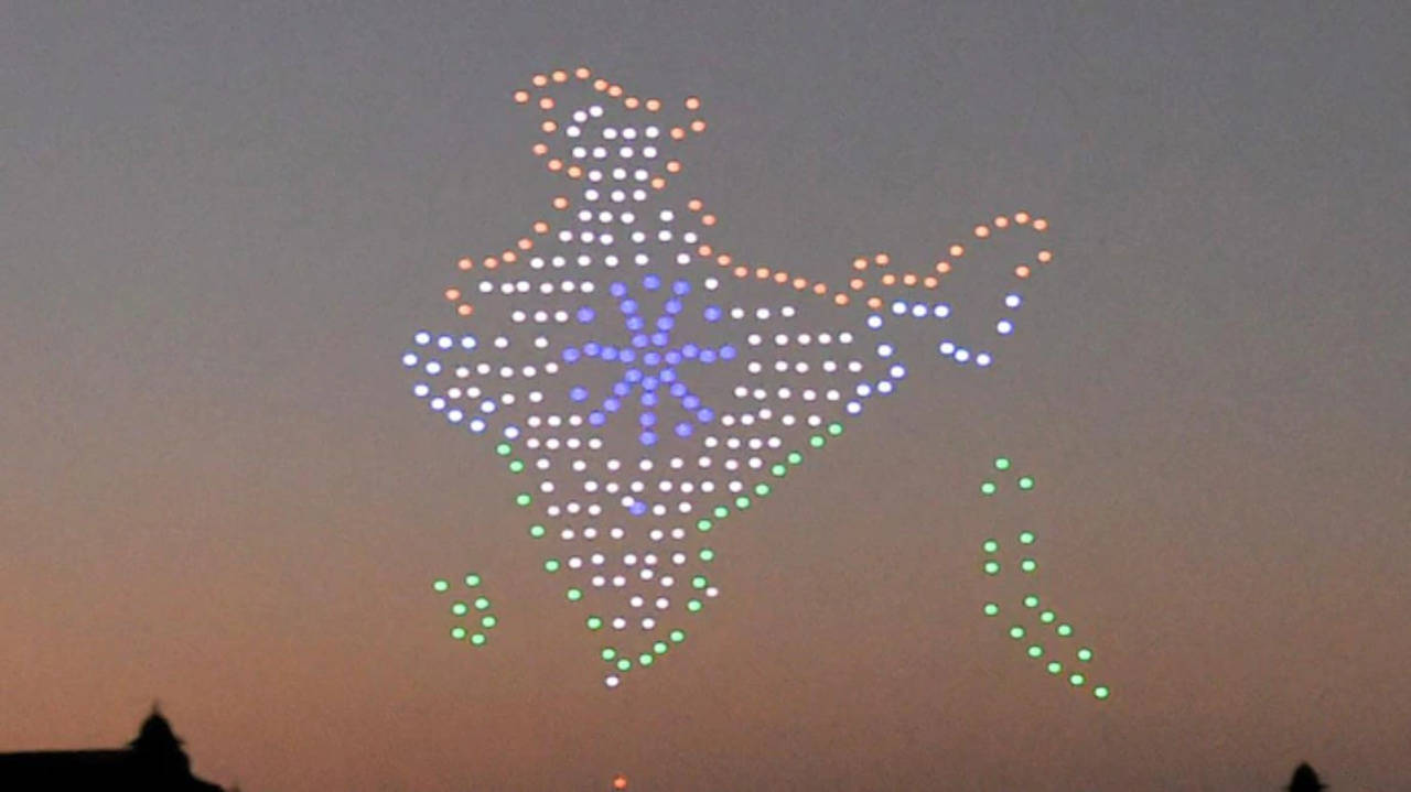 India's largest ever drone show in Delhi; 3500 drones to illuminate the