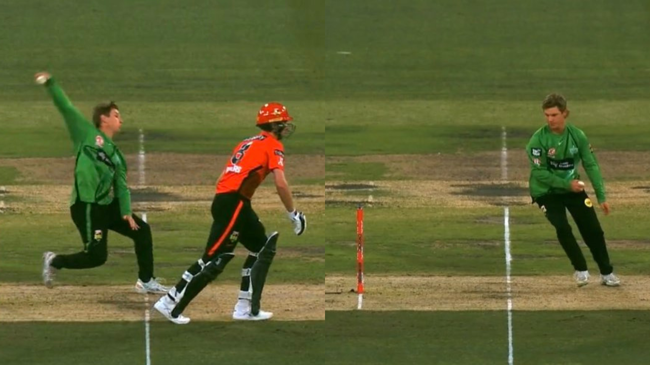 Adam Zampa 'mankad attempt'