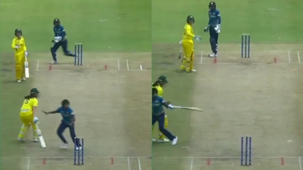 AUS vs SL controversial run-out