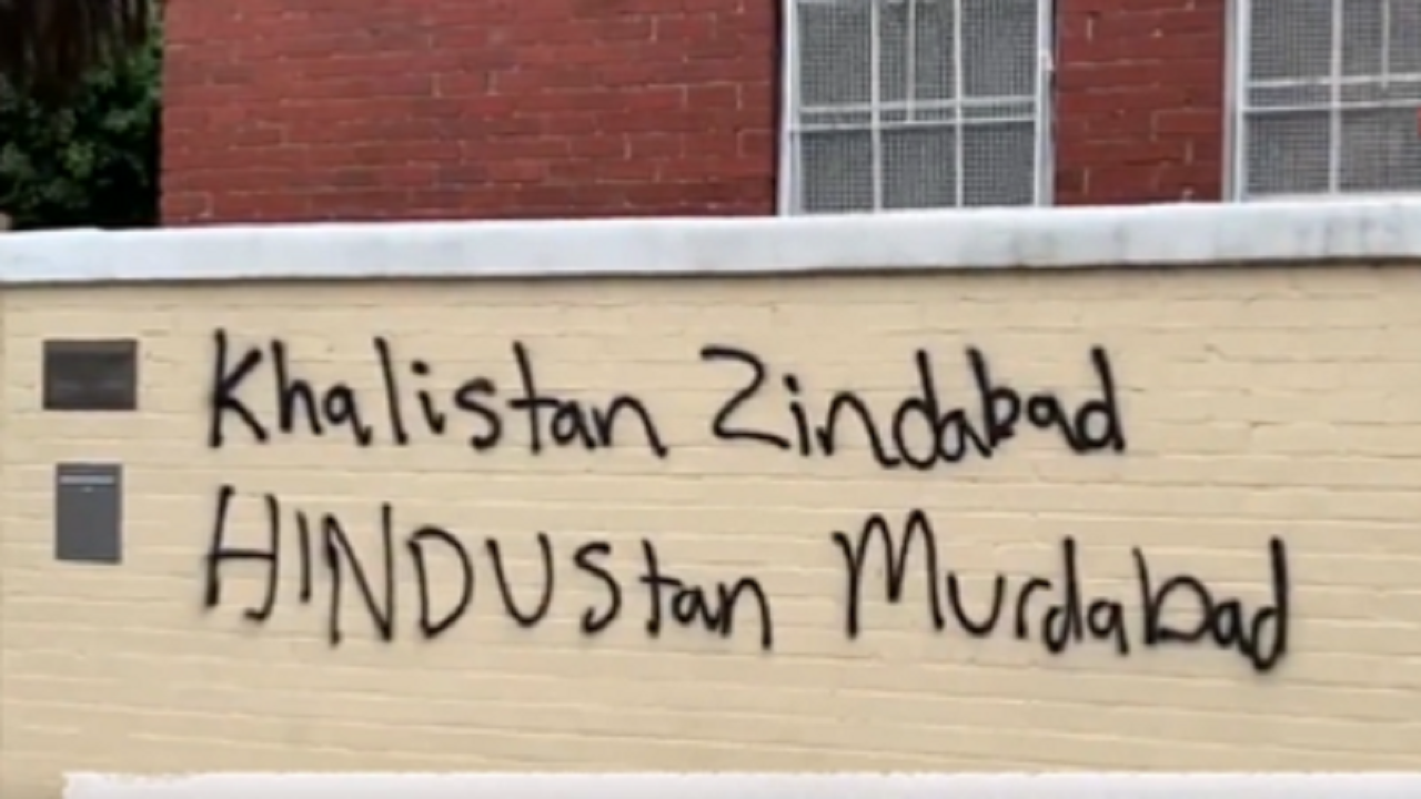 Third Hindu Temple Vandalised In Australia Anti India Hate Rant 