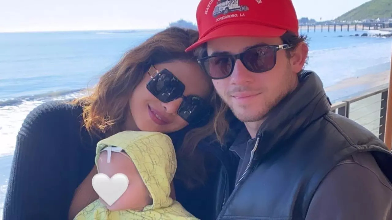 Priyanka Chopra, Nick Jonas spend quality time with daughter Malti Marie in Malibu. See PHOTOS from beach outing