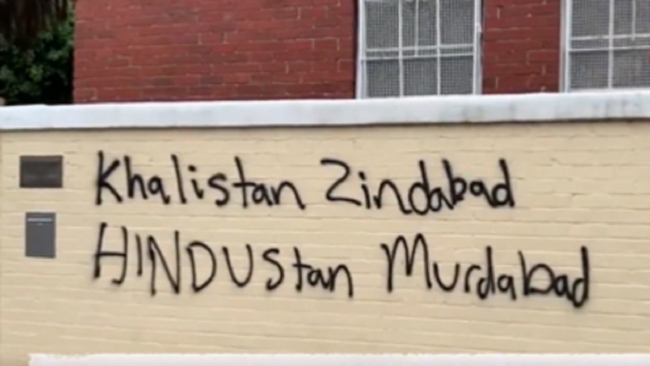 Third Hindu temple vandalised in Australia