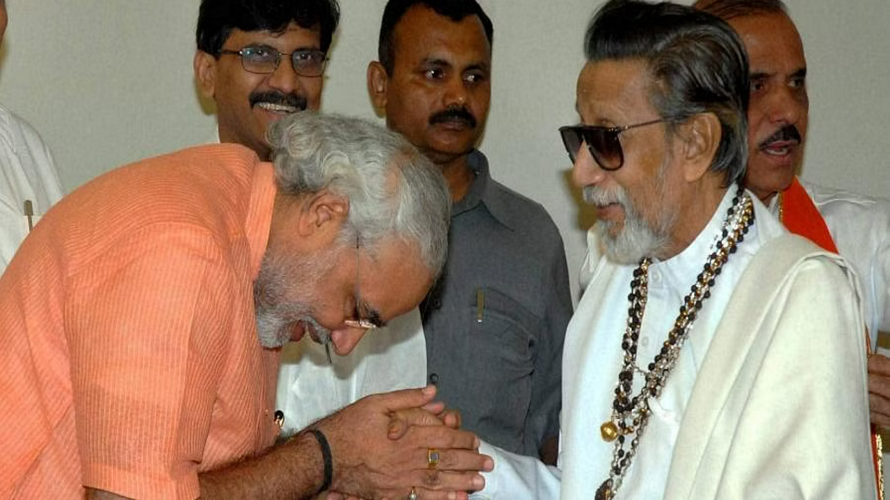 PM Modi with Bal Thackeray