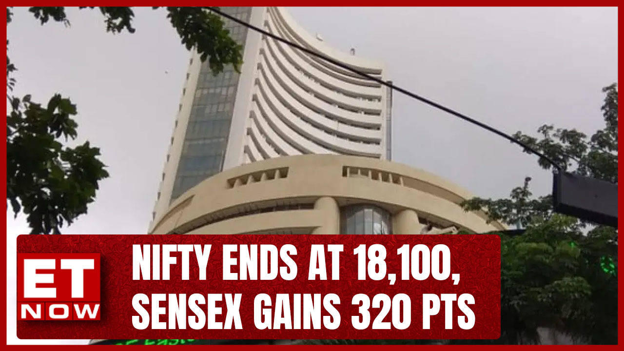 Closing Trade: Nifty Ends At Around 18,100, Sensex Gains 320 Pts ...