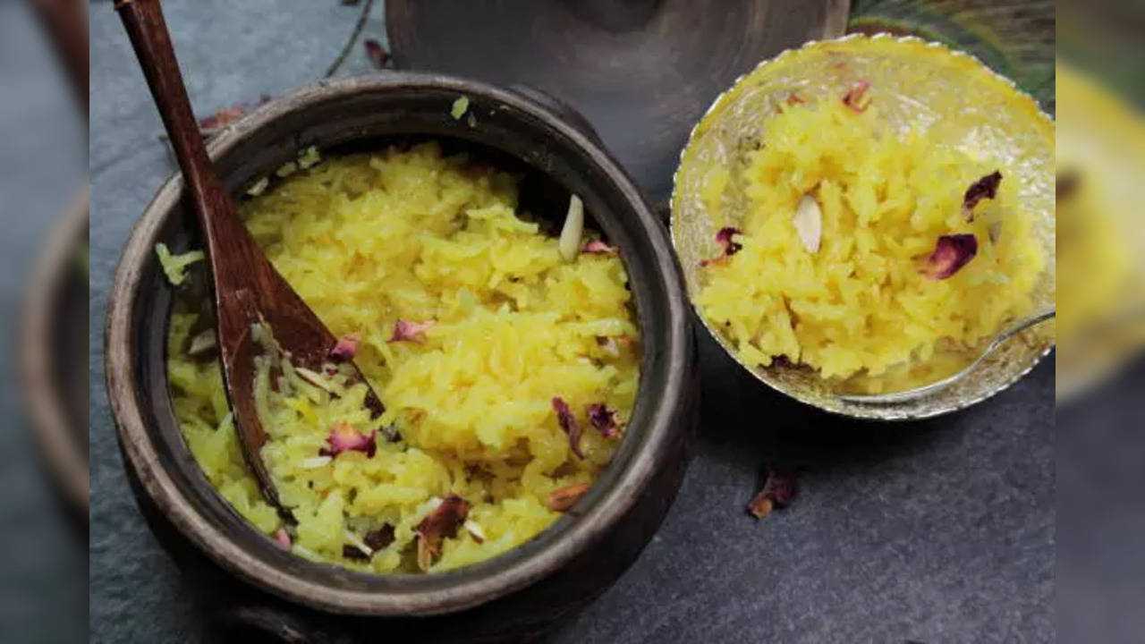 Meethe chawal or sweet jaggery rice is one of the most loved and waited for delights of Vasant Panchami in India.