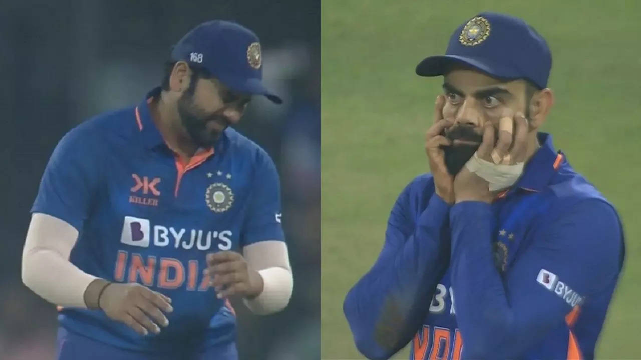 Rohit Sharma Virat Kohli angry reaction Ishan Kishan.