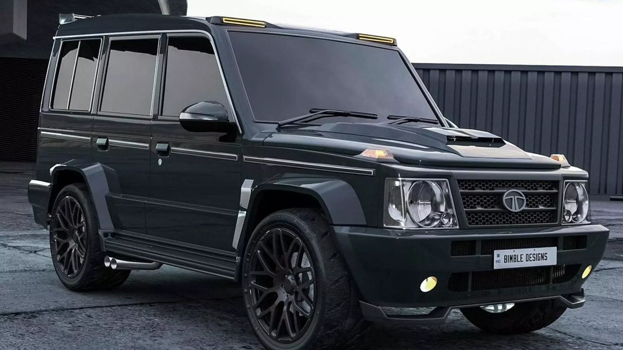 Tata Sumo Rocket -  a rendered concept of a Tata Sumo designed as a G63 Brabus