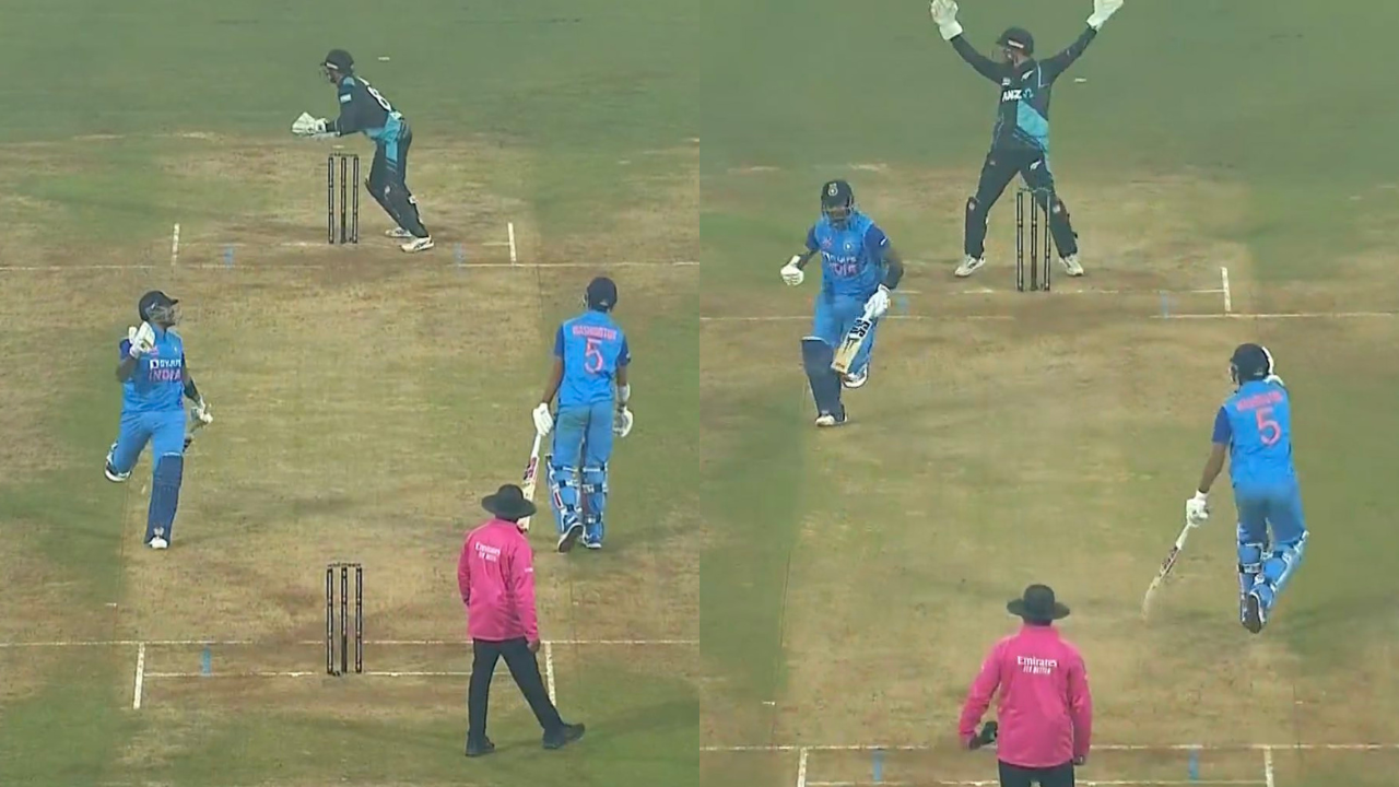 Washington Sundar run out