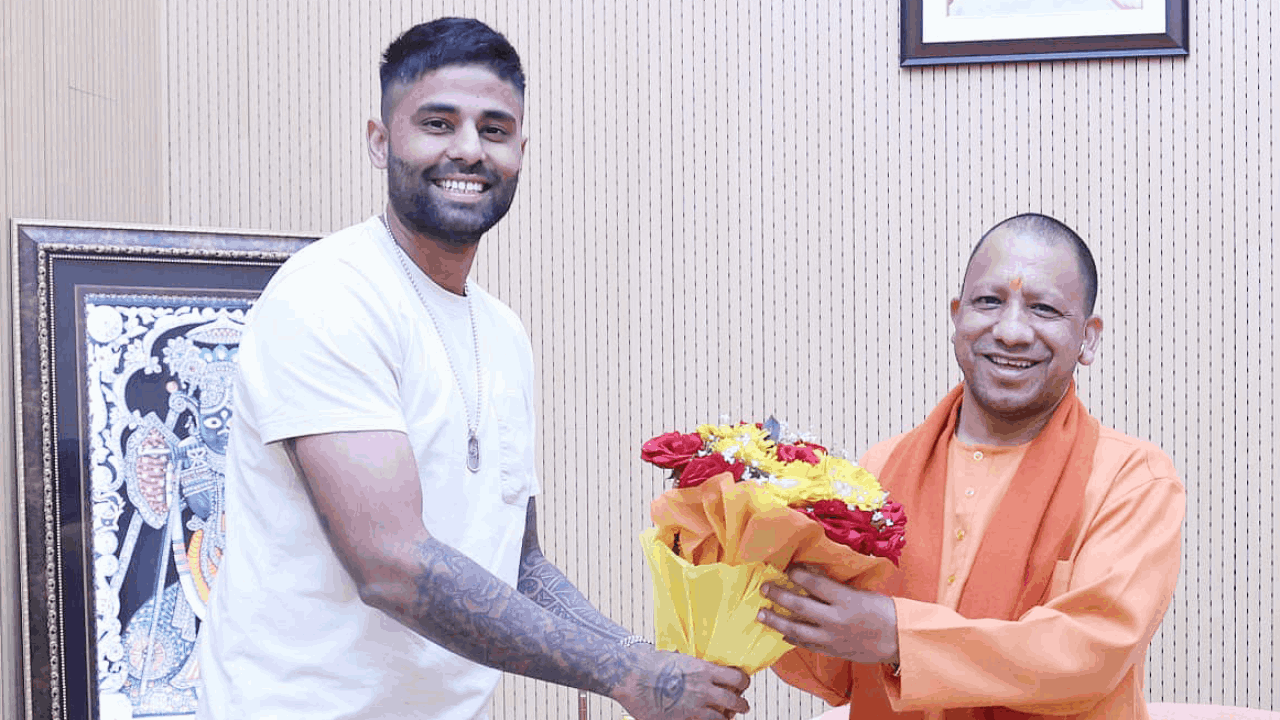 Suryakumar Yadav Yogi twitter