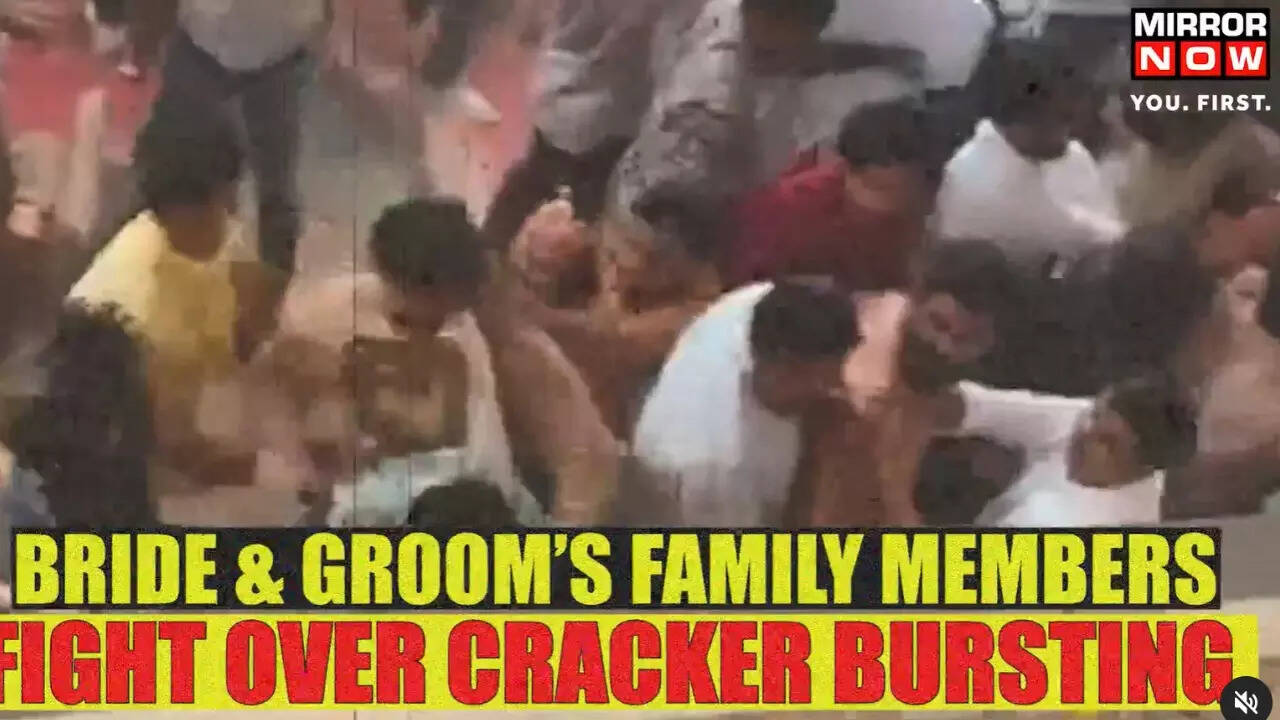 Viral video Marriage party turns ugly after groom's friends clash with