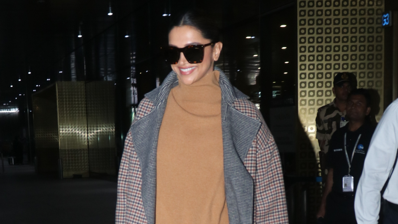 Deepika Padukone wears ₹5.10 lakh jacket at Mumbai airport