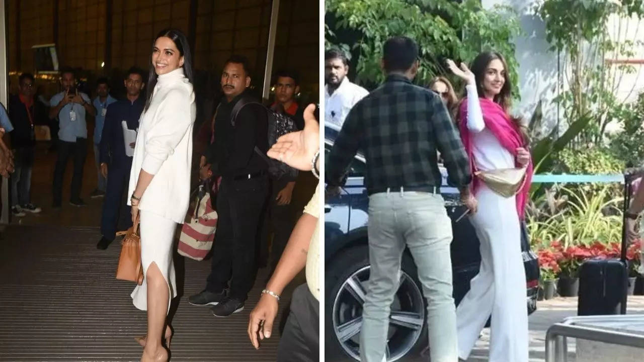 Deepika Padukone's airport look inspiration: White on white with a