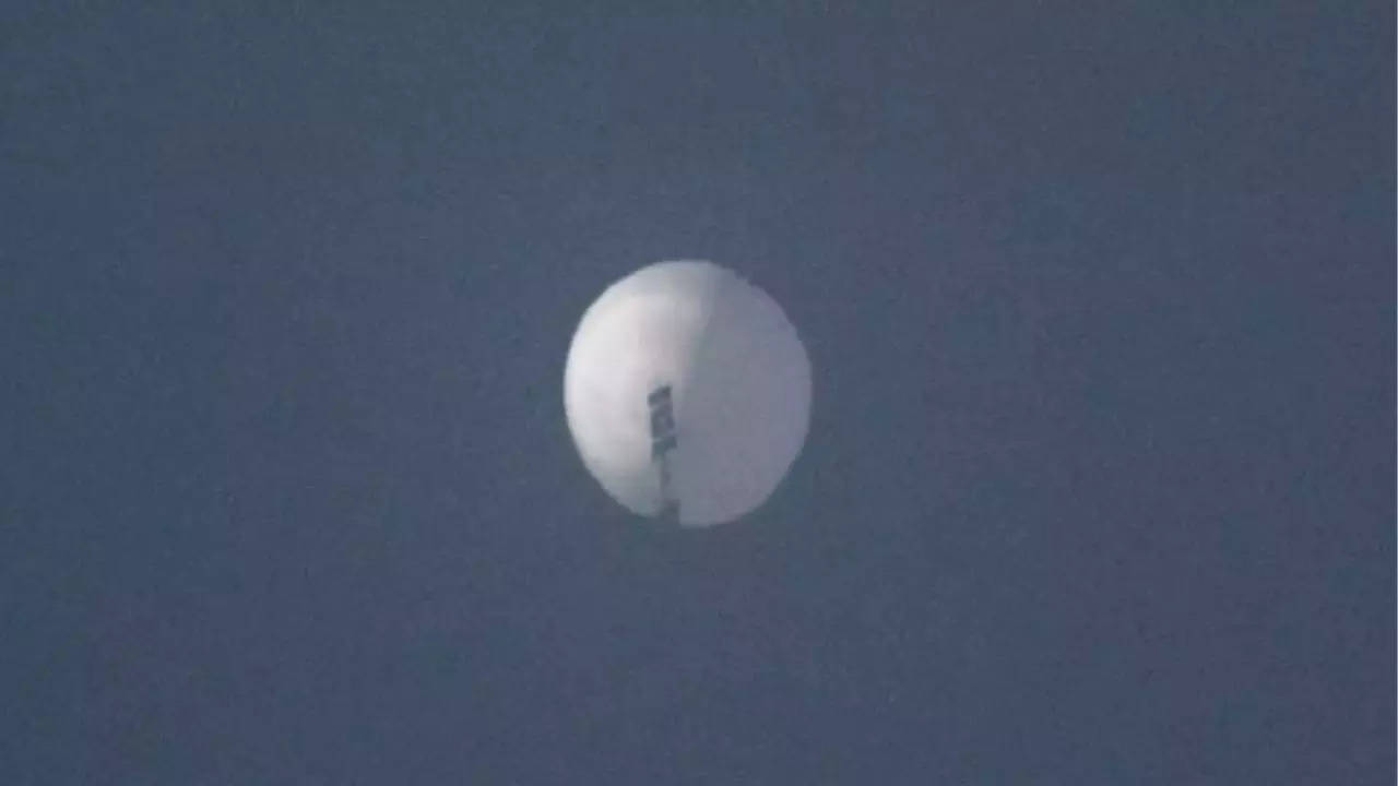 Chinese spy balloon pictured