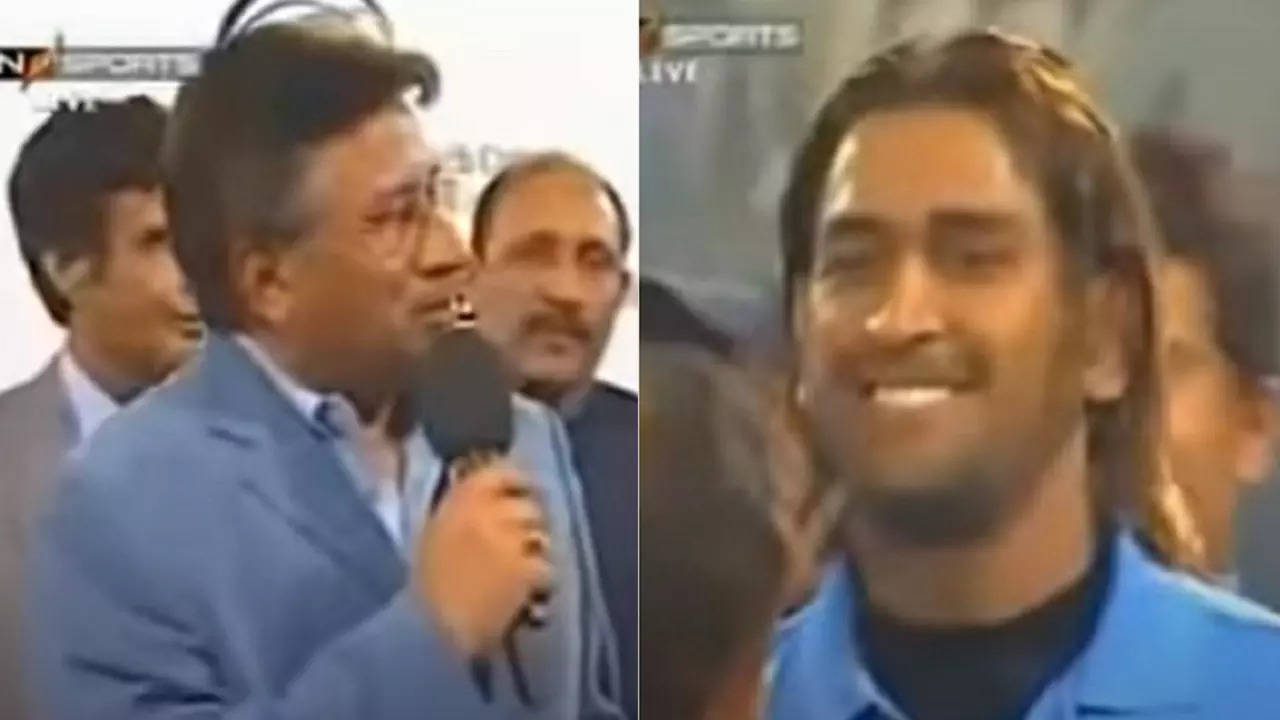 Pervez Musharraf MS Dhoni hairstyle WATCH.