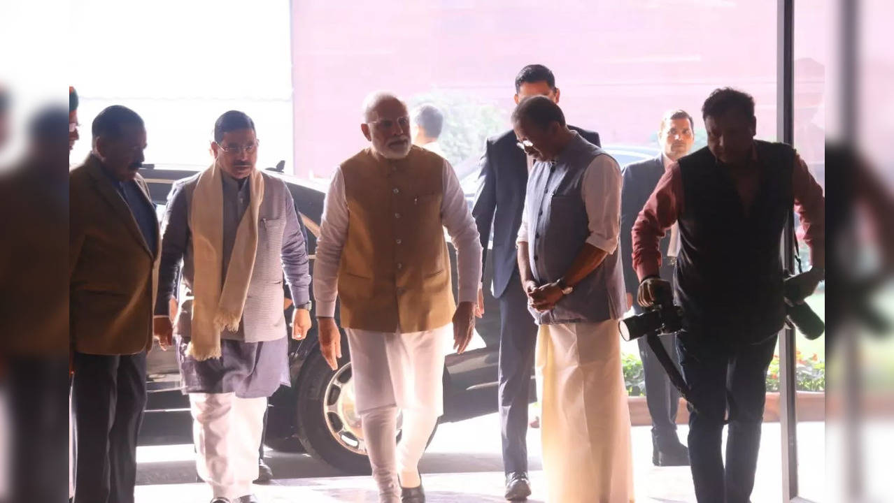 ​PM Modi at BJP parliamentary meeting