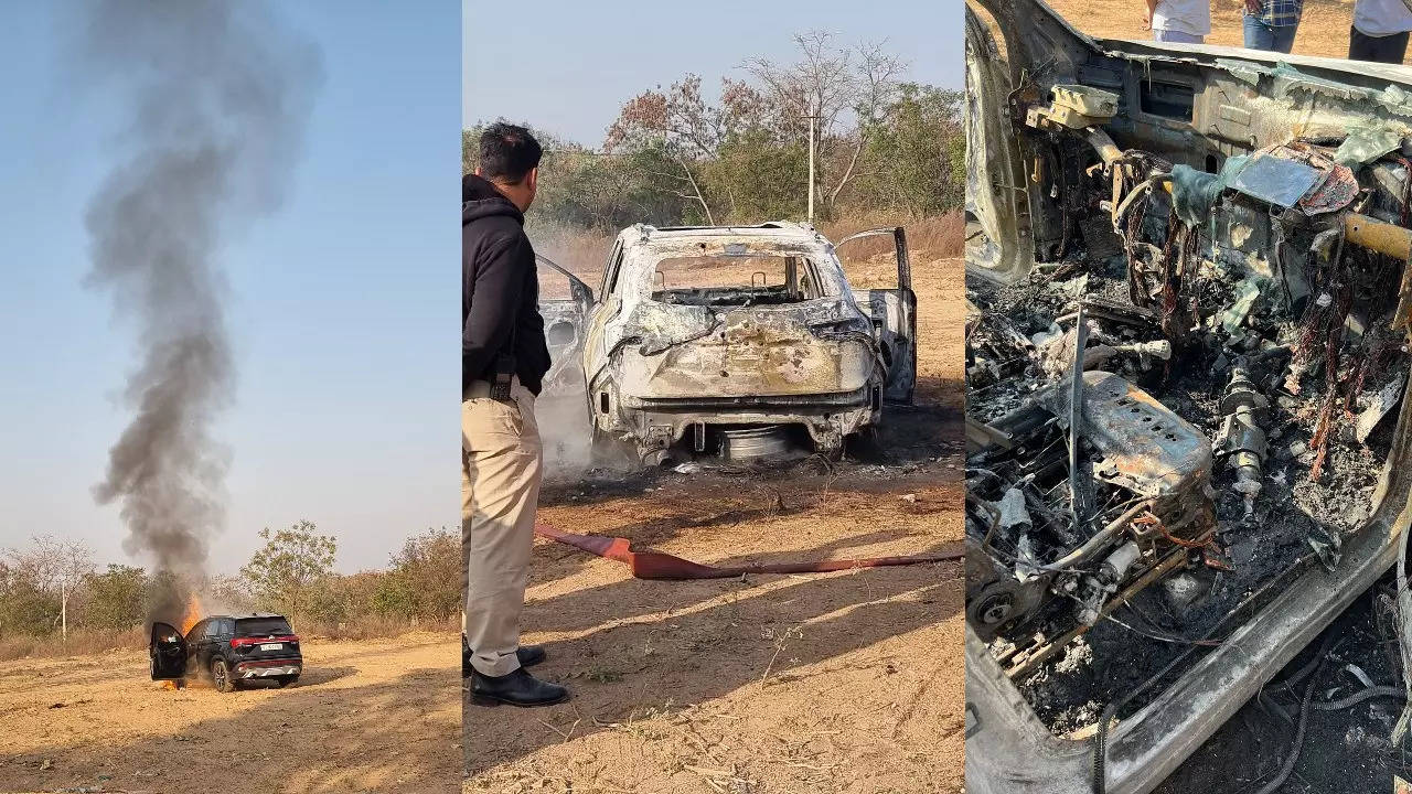 MG Hector catches fire