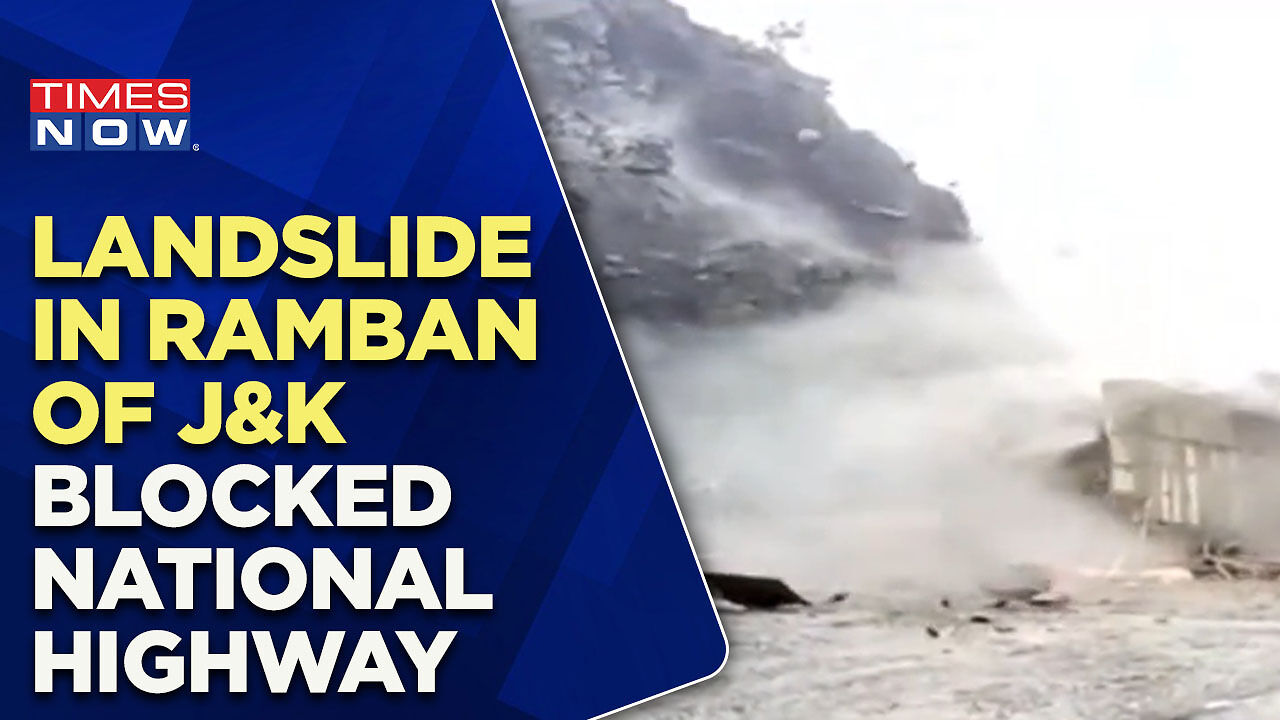 Landslide In Ramban Of Jammu And Kashmir Continues | Several Vehicle ...