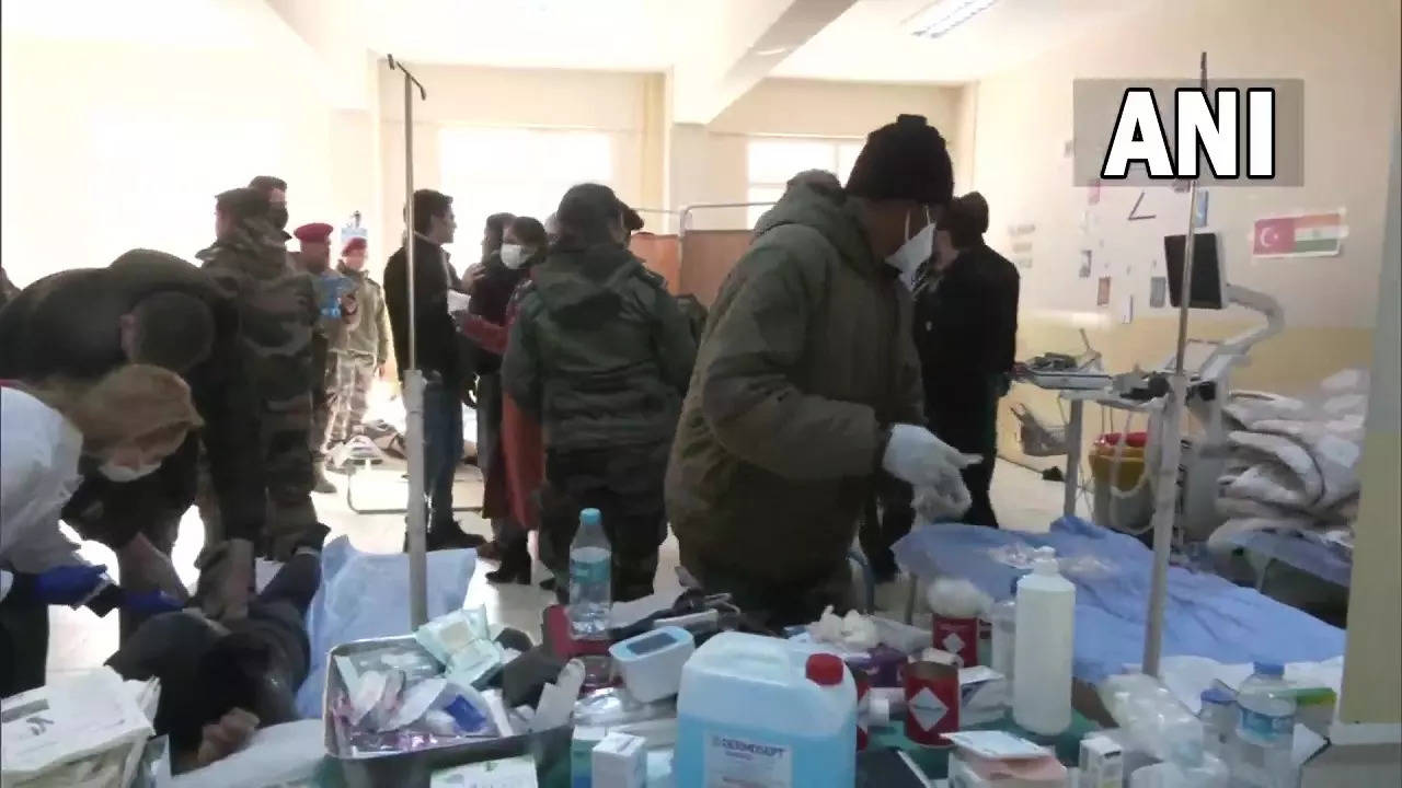 indian army turkey quake hospital