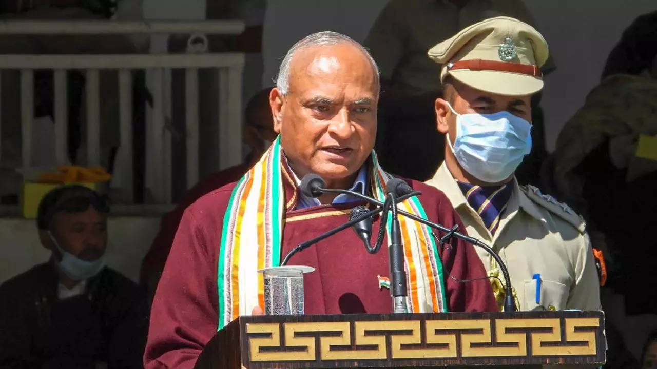 ​Ladakh’s outgoing Lieutenant Governor RK Mathur