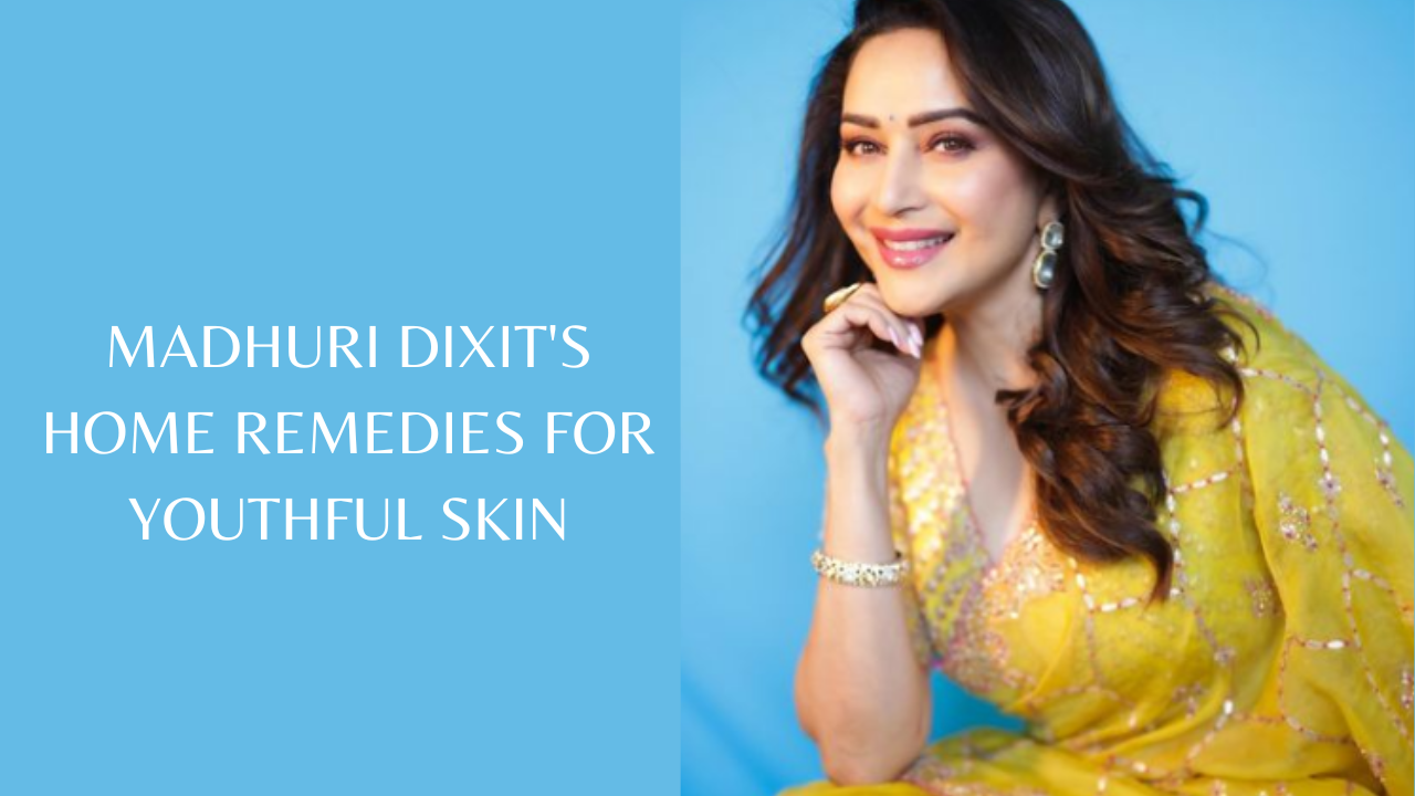 Madhuri Dixit's home remedies for youthful skin. Pic Credit: Instagram