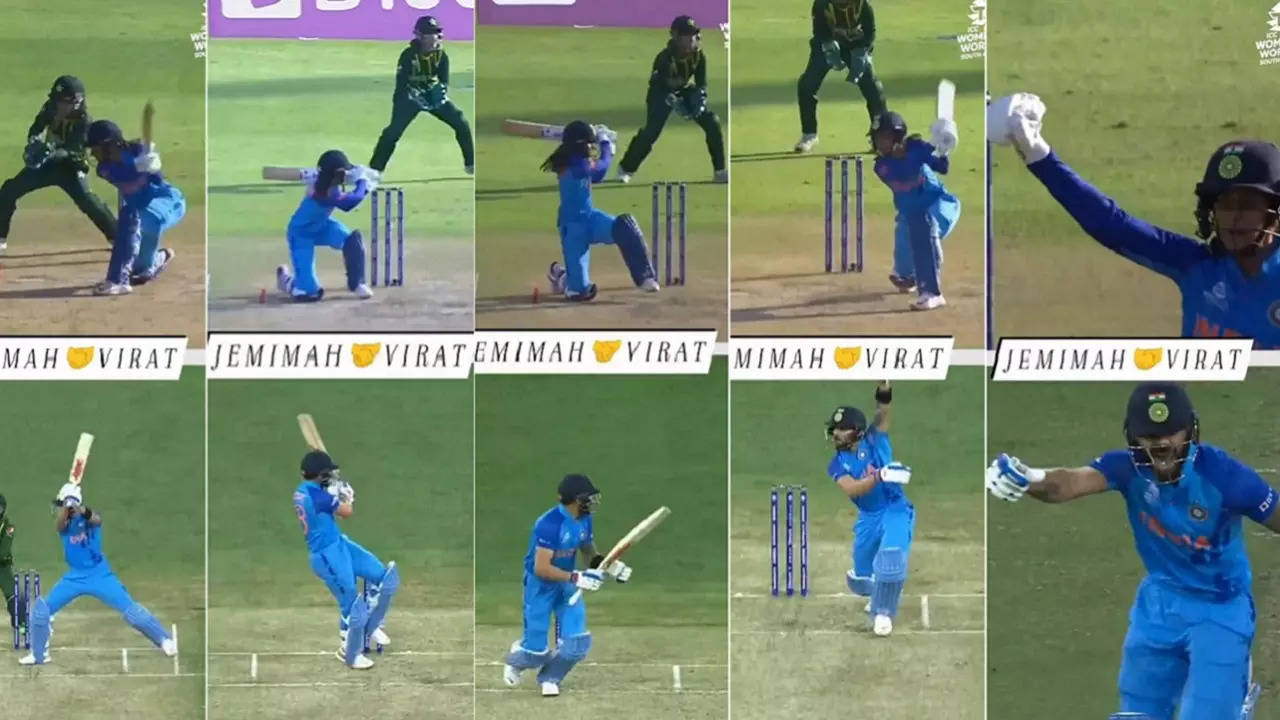 Jemimah Rodrigues Virat Kohli India vs Pakistan T20 World Cu.