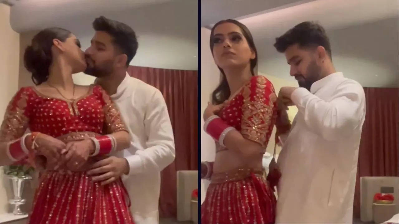 Viral Video Desi Couple Documents How They Spent Their Wedding Night   97887249 