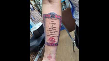 Man gets names of 560 Indian Army martyrs tattooed on his body