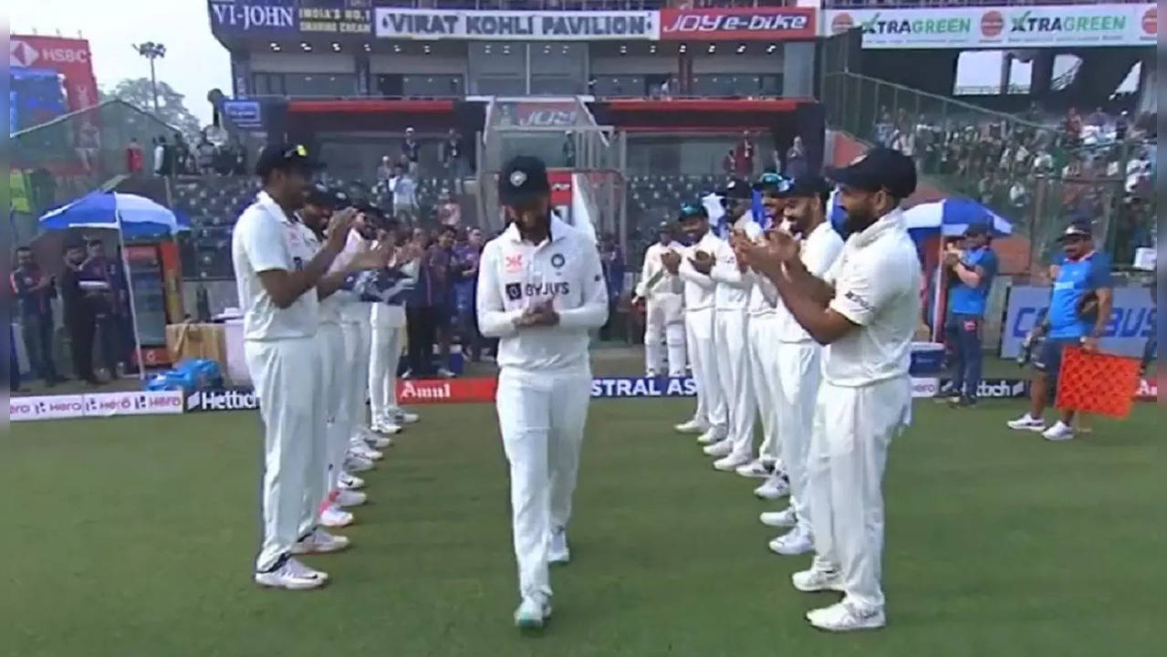 Cheteshwar Pujara Guard of Honour.